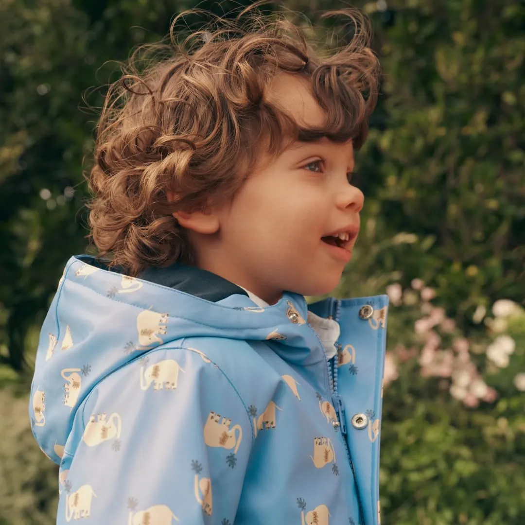 Amazon Essentials x Sofia Grainge Toddlers and Baby Boys' Water-Repellent Rain Jacket