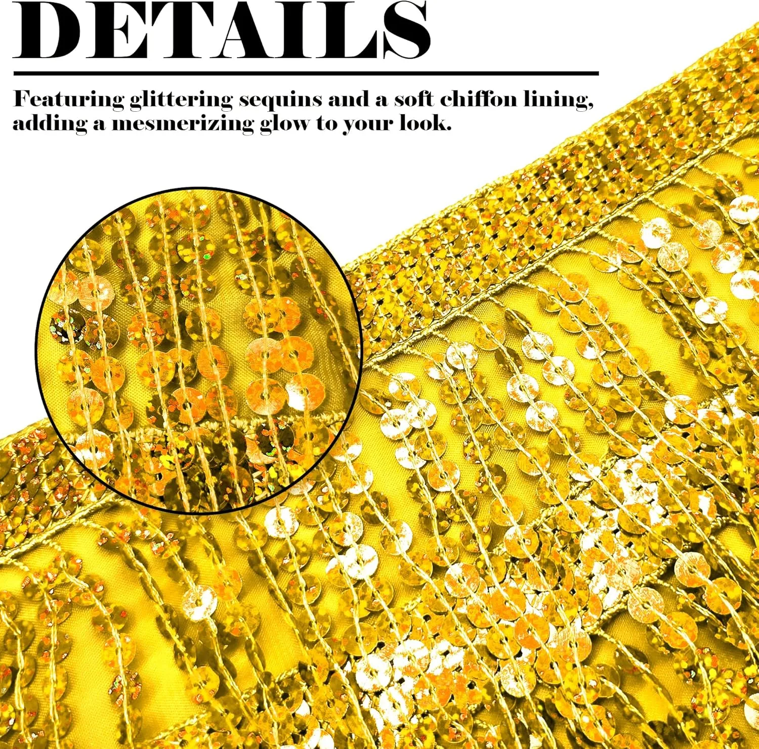 Ammiko Sequin Skirt Fringe Wrap Skirts Sparkly Belly Dance Hip Scarf Tassel Skirt Party Rave Costume for Women Girls