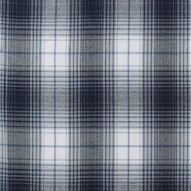 Brushed Cotton Plaid - NOAH - 037 - Blue