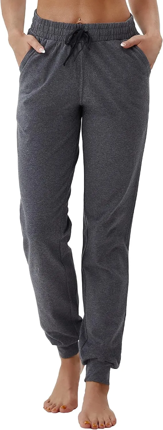 BUBBLELIME 19"/28" Women's High Waist Jogger Pants with Pockets Active Yoga Tapered Sweatpants Lounge Pants Capri
