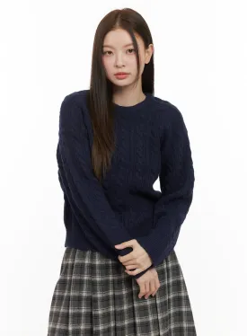 Cable Knit Essential Sweater OD412