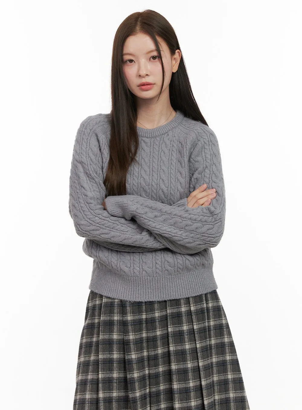 Cable Knit Essential Sweater OD412