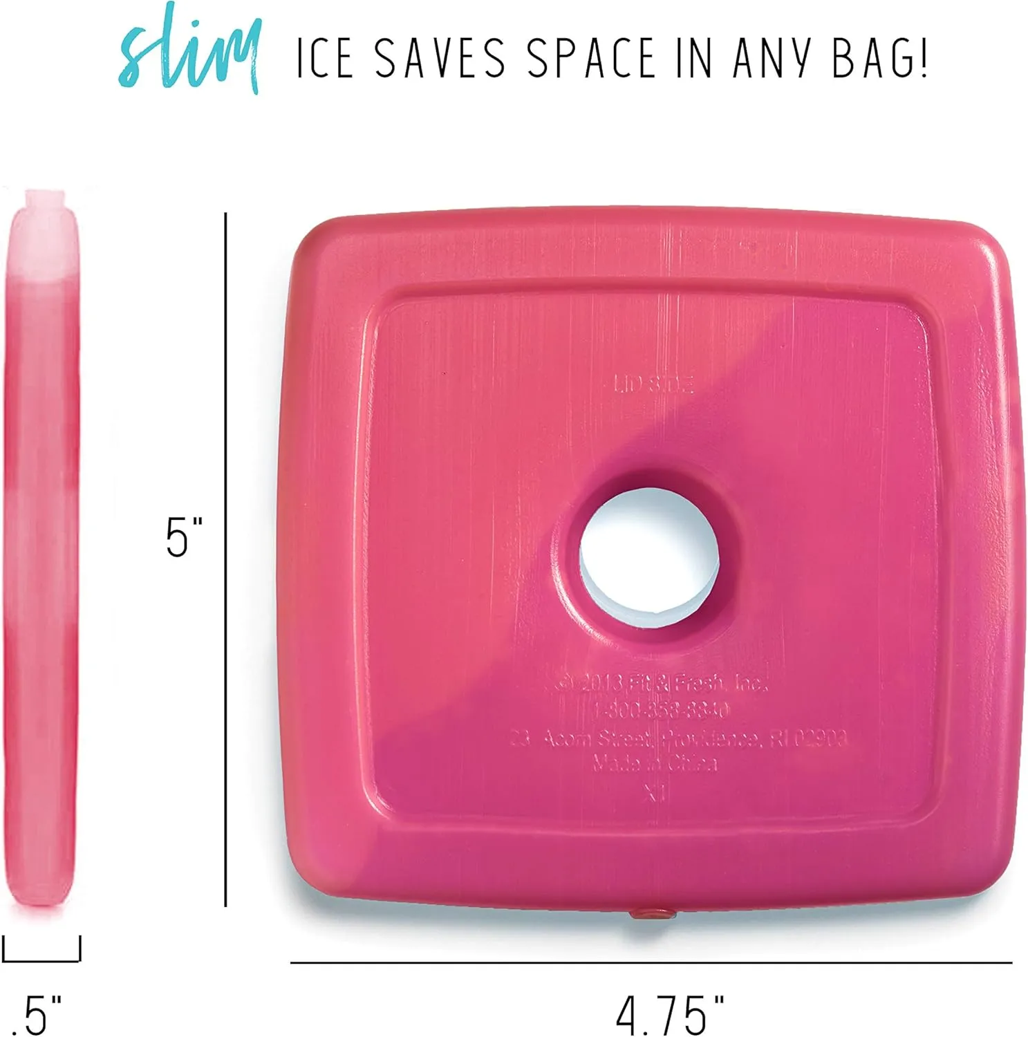Cool Coolers by Fit   Fresh, Reusable & Long-Lasting Slim Ice Packs, Cold Packs for Lunch Boxes, Ice Packs for Lunch Bags