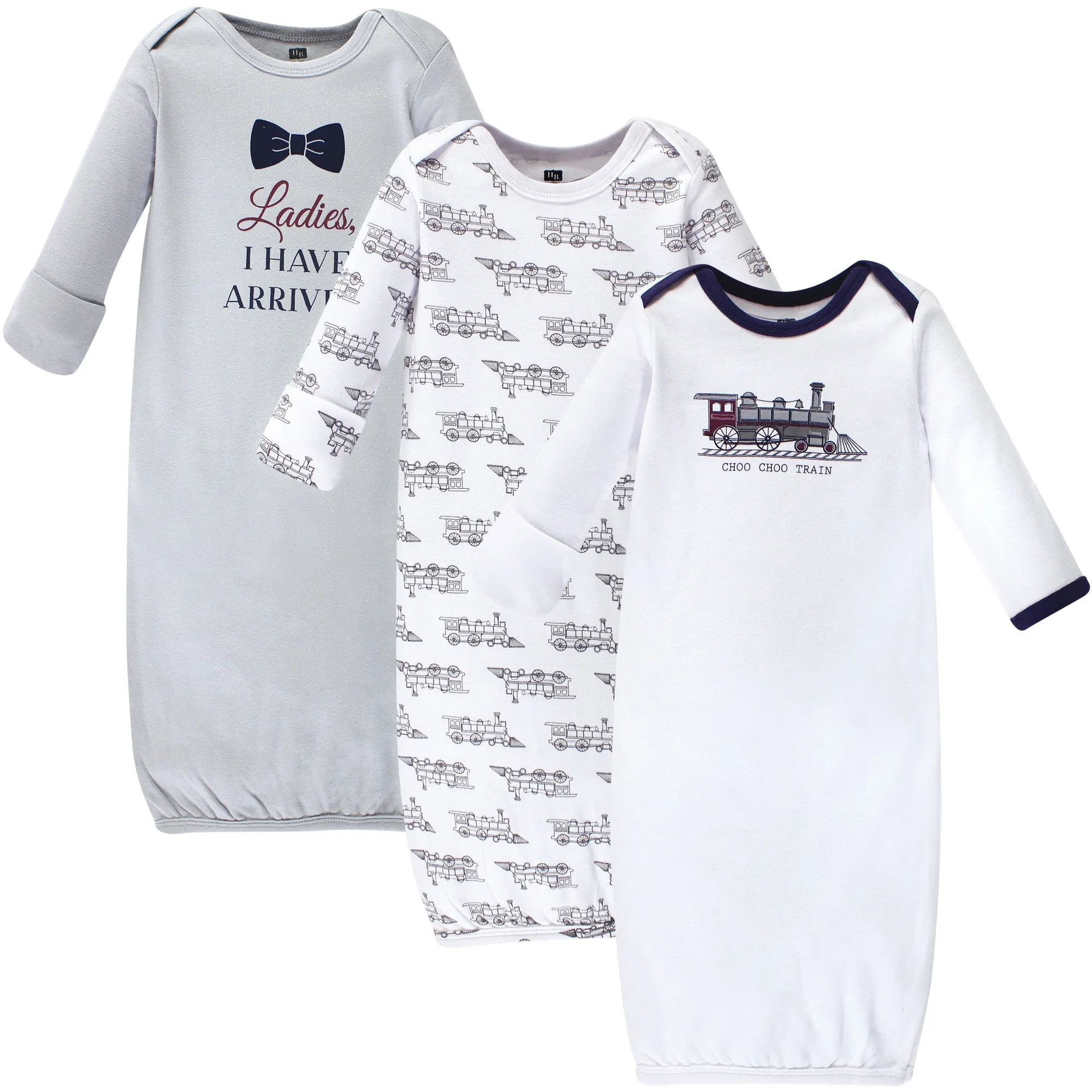 Hudson Baby Cotton Gowns, Train