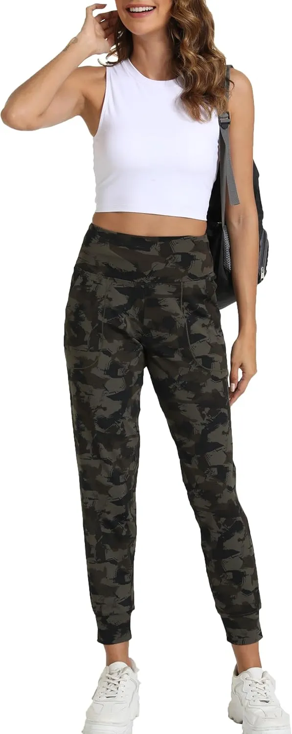 Kcutteyg Womens Joggers with Pockets, Lightweight Quick Dry Athletic Workout Soft Pants for Gym, Yoga, Running