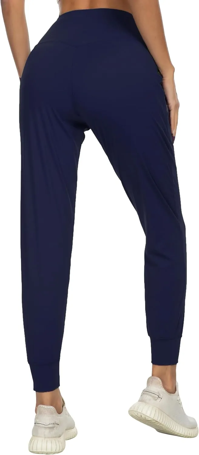 Kcutteyg Womens Joggers with Pockets, Lightweight Quick Dry Athletic Workout Soft Pants for Gym, Yoga, Running