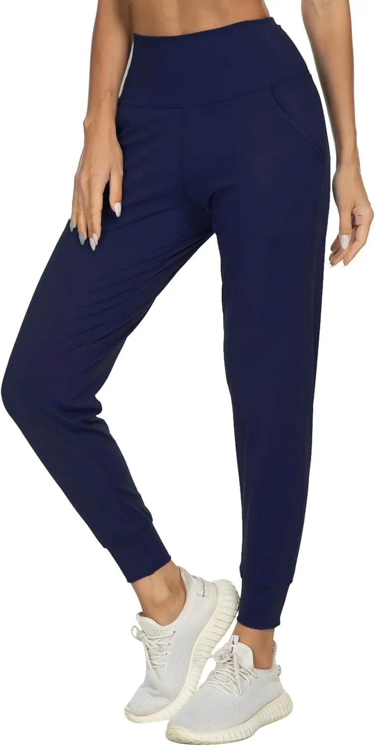 Kcutteyg Womens Joggers with Pockets, Lightweight Quick Dry Athletic Workout Soft Pants for Gym, Yoga, Running