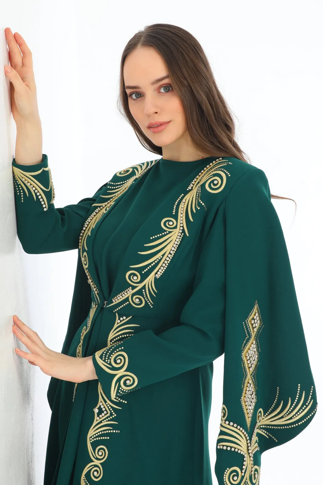 KNT Mihribah Abaya Emerald