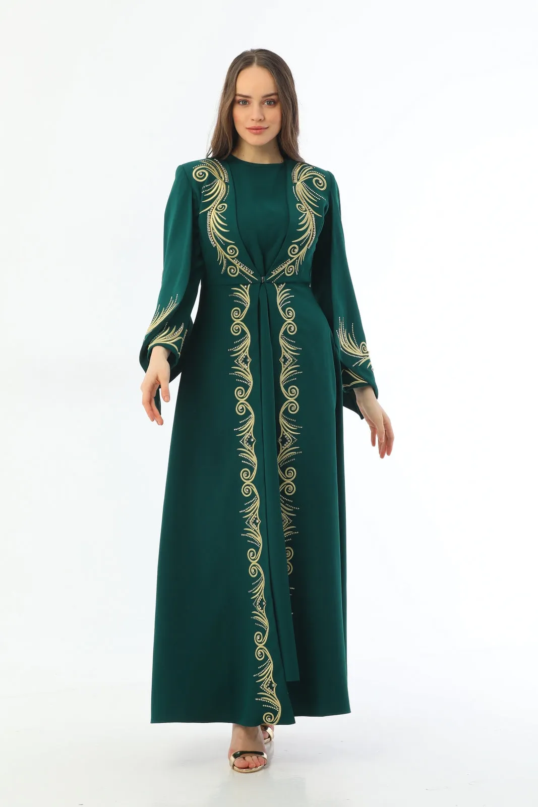 KNT Mihribah Abaya Emerald