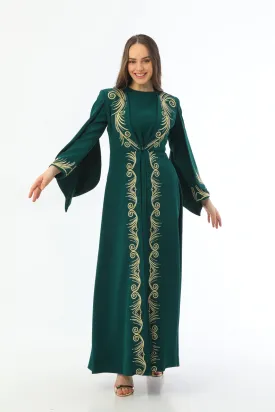 KNT Mihribah Abaya Emerald