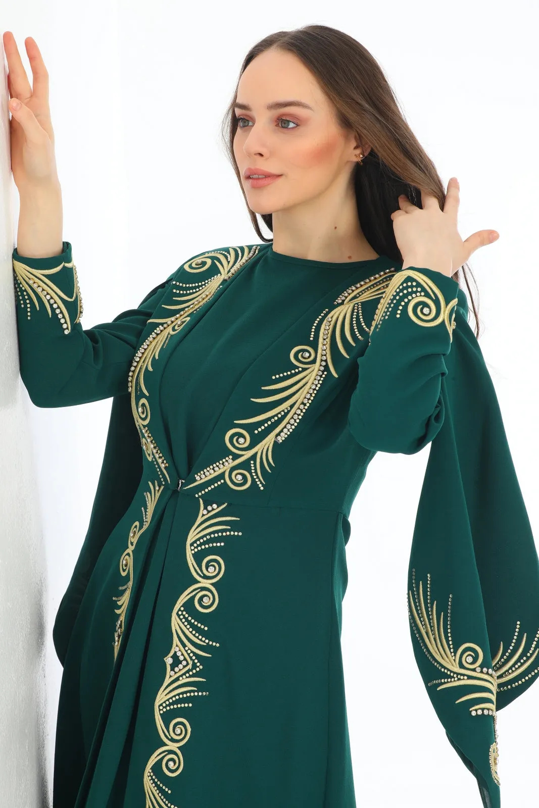 KNT Mihribah Abaya Emerald