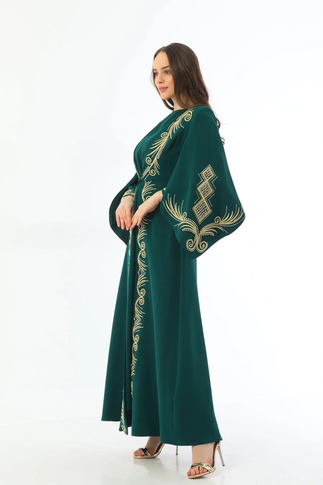 KNT Mihribah Abaya Emerald