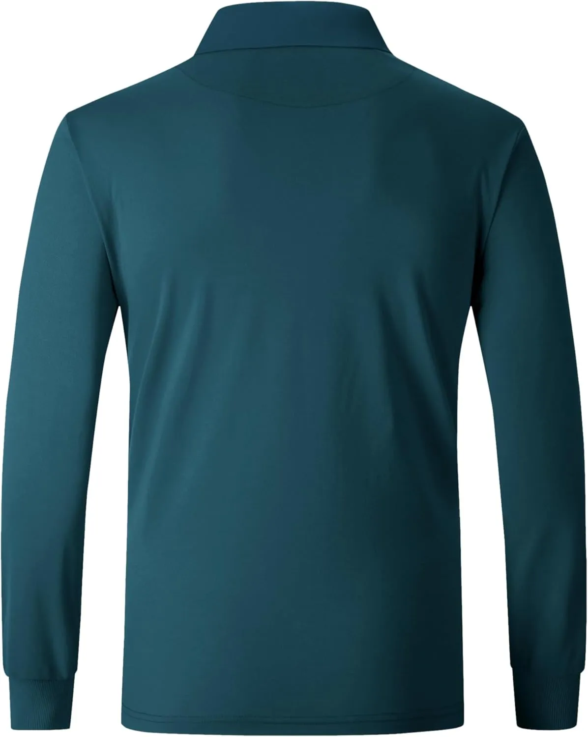 Polo Shirts for Men Long Sleeve Moisture Wicking Golf Polos Casual Travel Performance Collar Shirts