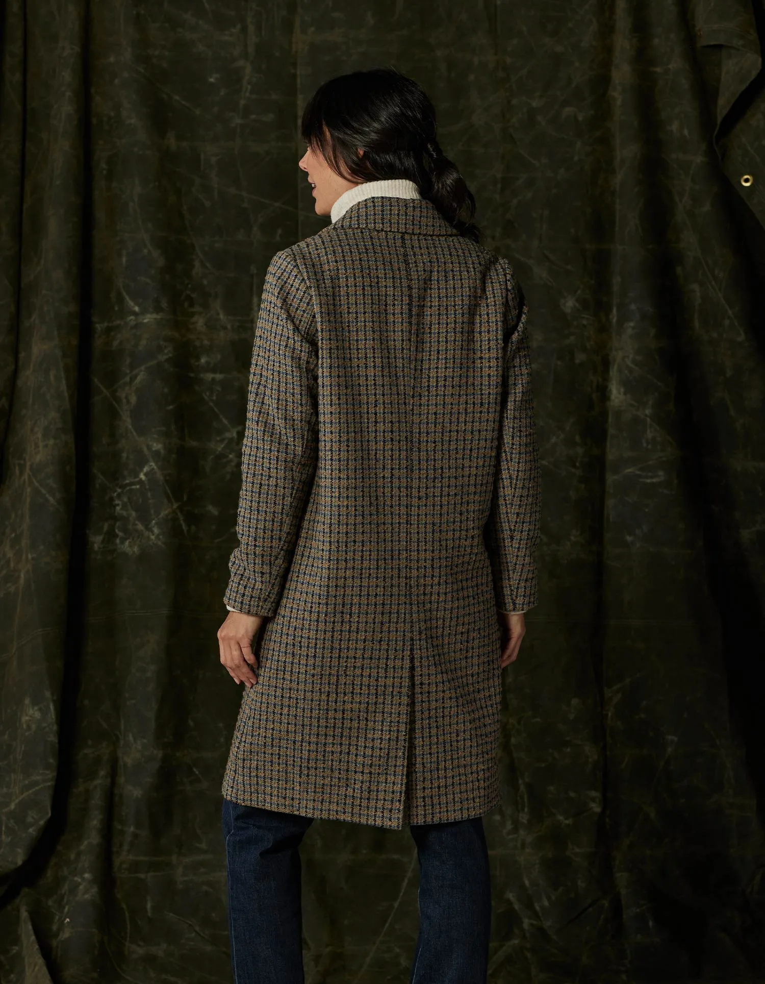 Pop Coat in Houndstooth Multi