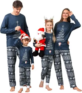 Rnxrbb 2024 Matching Family Christmas Pajamas Holiday Family Christmas Pjs Set Sleepwear Xmas Jammies Men Women Kids Couples