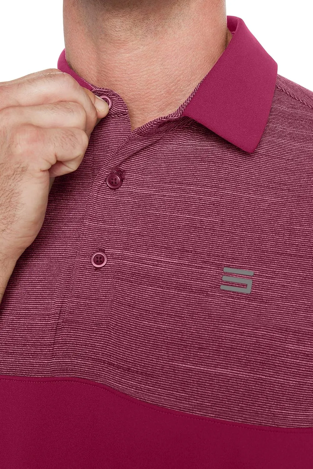 Three Sixty Six Quick Dry Golf Shirts for Men - Moisture Wicking Short-Sleeve Casual Polo Shirt