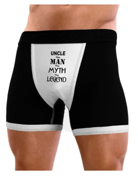 Uncle The Man The Myth The Legend Mens Boxer Brief Underwear by TooLoud