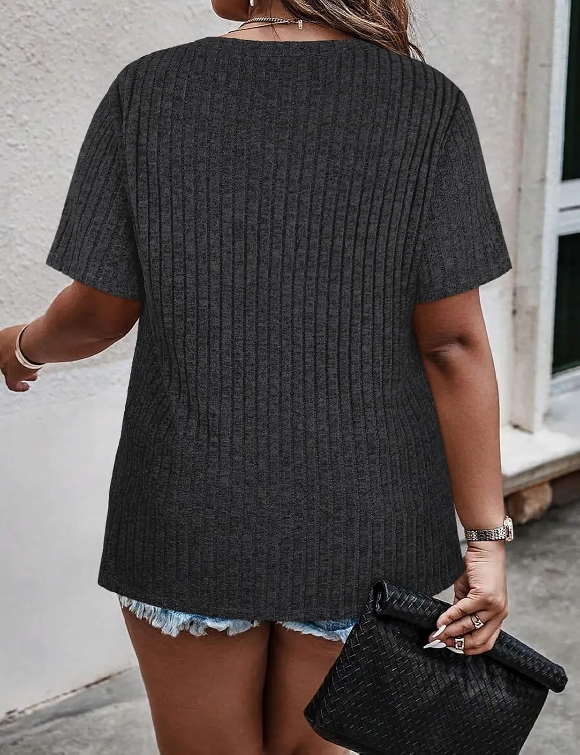 Viracy Plus Size Womens Tops 1/4 Zip Up Casual Shirts Lightweight Short Sleeve Tunics