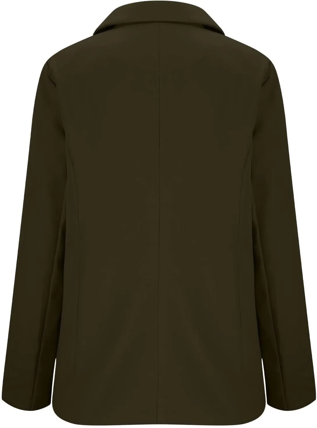 Womens Casual Blazers Business Casual Dressy Long Sleeve Single Button Open Front Jacket Lightweight Blazer Work Coat