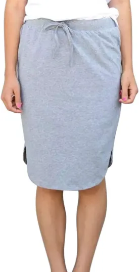 Womens Skirts Knee Length Pencil Skirts Elastic Midi Bodycon Solid Drawstring Daily Dresses